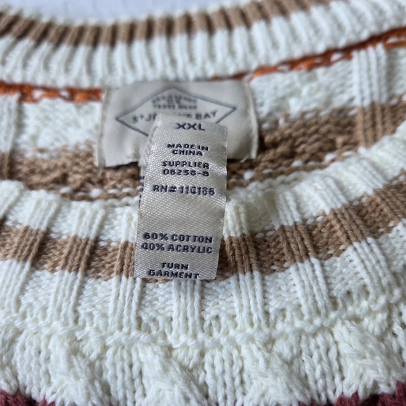St. John's Bay Multicolor Striped Sweater - Picture 5 of 9